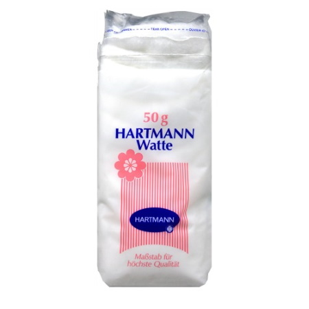 Hartmann Watte Φαρμακευτικό Βαμβάκι 50gr