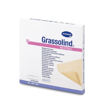 Hartmann Grassolind Επιθέματα Πλέγματος με Αλοιφή 10x10cm 50 τεμάχια