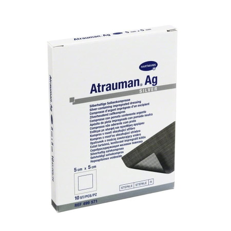 Hartmann Atrauman Ag Επιθέματα Αργύρου 5x5cm 10 τεμάχια