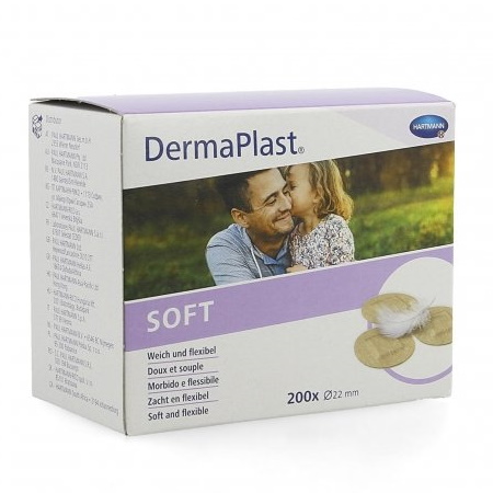 Hartmann DermaPlast Sensitive Στρογγυλά Αυτοκόλλητα Strip 22mm 200 τεμάχια