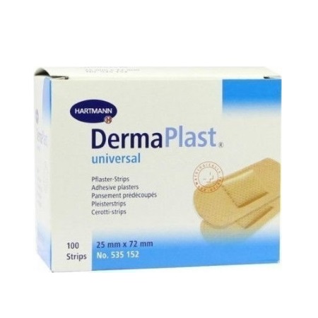 Hartmann Dermaplast Επιθέματα αυτοκόλλητα μικροτραυμάτων 25 mm x 72 mm 100 τεμάχια