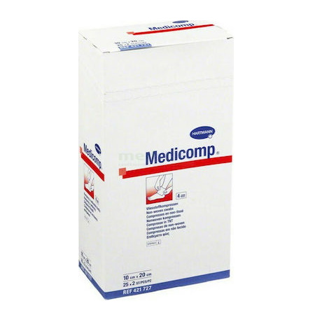 Medicomp αποστειρωμένη γάζα Non Woven 10x20cm 50τεμάχια