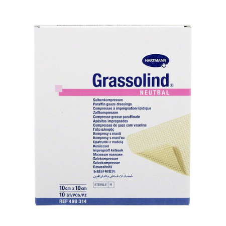 Hartmann Grassolind Αποστειρωμένα Επίθεματα με Aλοιφή 10x10cm 10 τεμάχια