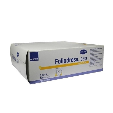 Hartmann Foliodress Universal Comfort Green Χειρουργικά Σκουφάκια 100 τεμάχια