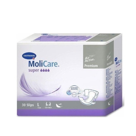 Hartmann Molicare Premium Soft Super Πάνες Ακράτειας Νύχτας Small 30 τεμάχια