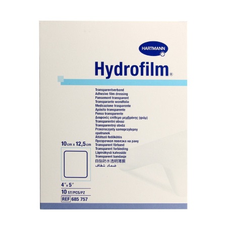 Hartmann Hydrofilm Plus Αδιάβροχη Αυτοκόλλητη Γάζα 10x12,5cm 10 τεμάχια