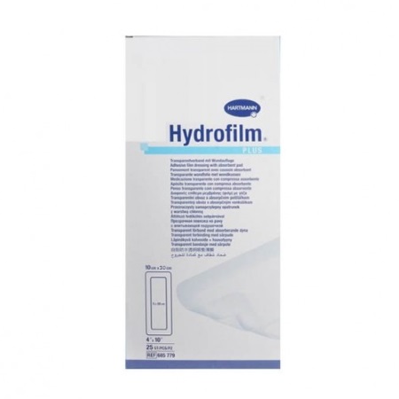 Hartmann Hydrofilm Plus Αδιάβροχη Αυτοκόλλητη Γάζα 10x30cm 25 τεμάχια