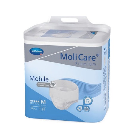 Hartmann MoliCare Premium Mobile Εσώρουχο ημέρας No Medium 6 σταγόνων 14 τεμάχια