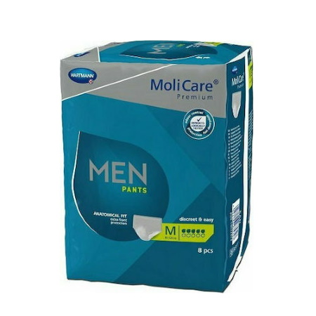 Hartmann Molicare Premium Men Pants Medium Ανδρικό Εσώρουχο 5 Σταγόνων 8 τεμάχια