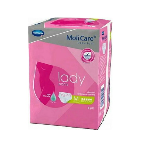 Hartmann Molicare Premium Lady Pants Medium Γυναικείο Εσώρουχο 5 Σταγόνων 8 τεμάχια