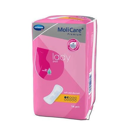 Hartmann MoliCare Premium lady pad Γυναικείες σερβιέτες 1,5 σταγόνας 14 τεμάχια