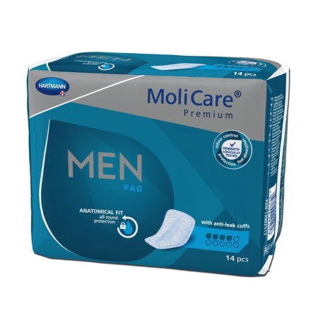 Hartmann MoliCare Premium Men No.2 Επιθέματα Ελαφράς Ανδρικής Ακράτειας 14 τεμάχια
