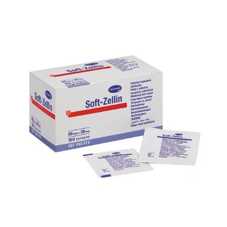 Hartmann Soft-Zellin Κομπρέσες Αλκοόλης 60x30mm 100 τεμάχια