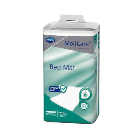 Hartmann MoliCare Premium Bed Mat Προστατευτικό Κάλυμμα Ακράτειας μιας Χρήσης 40x60cm 30 τεμάχια