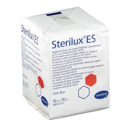 Hartmann Sterilux ES 8ply Γάζα Μη Αποστειρωμένη 10x10cm 100 Τεμάχια