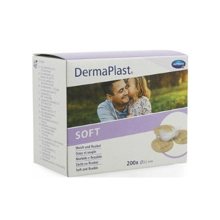 Hartmann DermaPlast Στρογγυλεμένα επιθέματα για την προστασία μικροτραυμάτων 22mm 200 τεμάχια