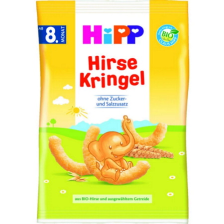 Hipp Παιδικά Γαριδάκια από Κεχρί 8m+ 30gr