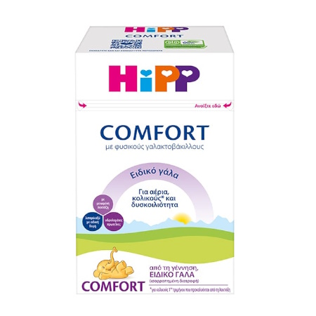 HiPP Comfort Ειδικό Γάλα για Αέρια, Κολικούς & Δυσκοιλιότητα από την Γέννηση 600g