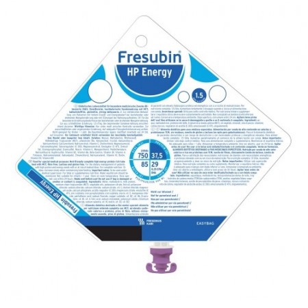 Fresubin HP Energy Easy Bag Συμπλήρωμα Διατροφής σε Υγρή Μορφή για Ασθενείς με Αυξημένες Πρωτεϊνικές Ανάγκες 500ml