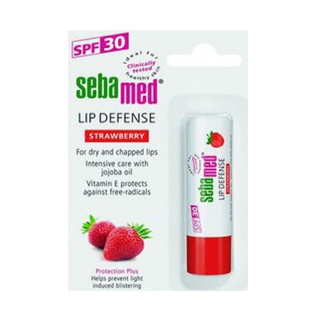 Sebamed Lip Defense Stick SPF30 Strawberry Αντηλιακό Στίκ για τα Χείλη 4.8 gr