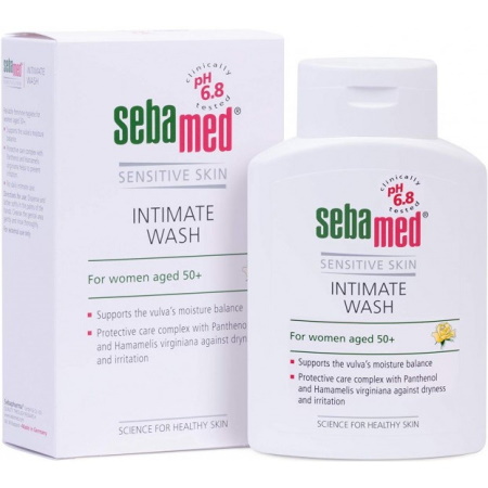Sebamed Sensitive Skin Intimate Wash 50+ pH 6.8 For Women Υγρό Καθαριστικό Για Την Ευαίσθητη Περιοχή Για Γυναίκες 200ml