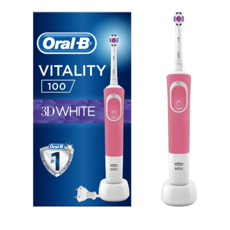 Oral B Vitality 150 Cross Action Pink Επαναφορτιζoμενη Ηλεκτρικη Οδοντoβουρτσα 1 τεμαχιο