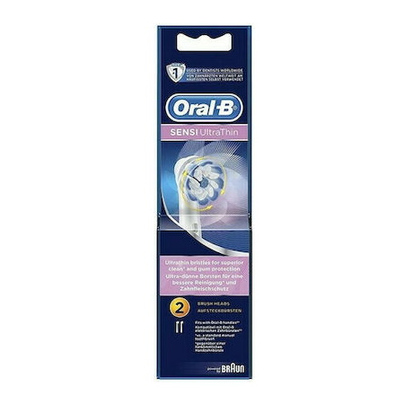 Oral B Sensi Ultra Thin Ανταλλακτικές Κεφαλές για Ηλεκτρική Οδοντόβουρτσα 2 τεμάχια