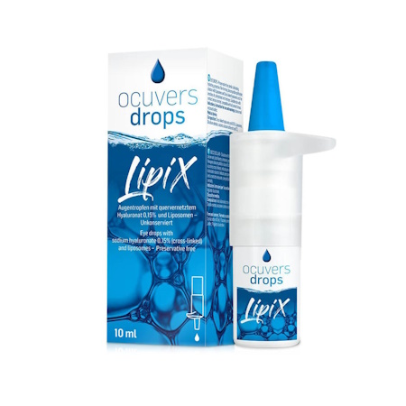 Ocuvers Drops Lipix Οφθαλμικές Σταγόνες με Υαλουρονικό Οξύ για Ξηροφθαλμία 10ml
