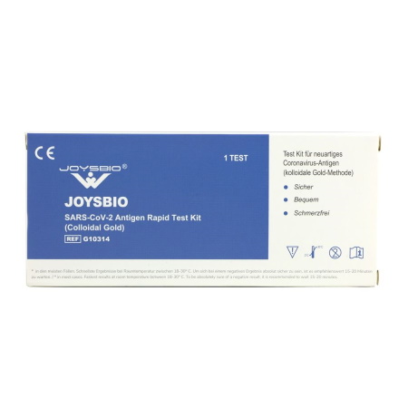 Joysbio Τεστ Κορωνοιού (SARS-COV2) για ανίχνευση αντιγόνου με δείγμα σάλιου μεγάλης αξιοπιστίας 1 τεμάχιο