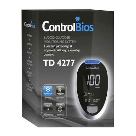 ControlBios TD-4277 Blood Glucose Monitoring System Μετρητής Σακχάρου 1 Τεμάχιο