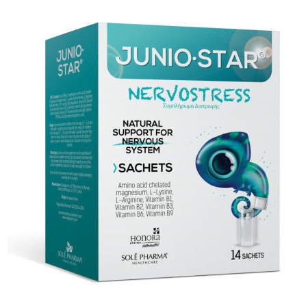 Honora Junio Star Συμπλήρωμα Διατροφής για το Νευρικό Σύστημα για Παιδιά 14 Φακελίσκοι