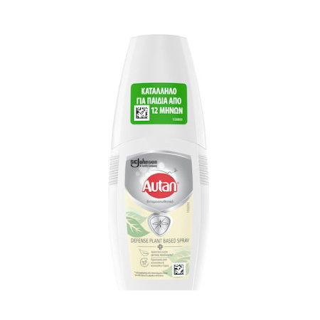Autan Defence Plant Based Spray Εντομοαπωθητικό Προστατευτικό Σπρέι Κατά των Κουνουπιών 100ml