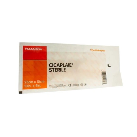 Smith & Nephew Cicaplaie Sterile Αποστειρωμένες Αυτοκόλλητες Γάζες 25cm x 10cm 1 τεμάχιο