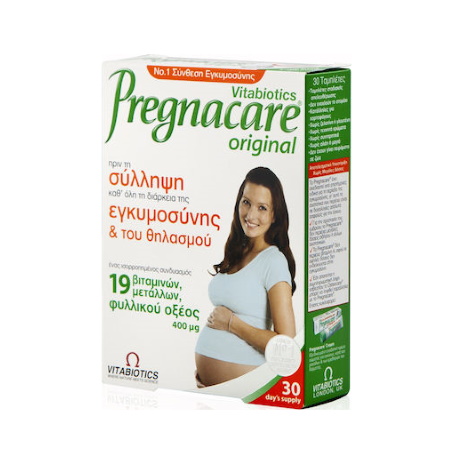 Vitabiotics Pregnacare Original Πολυβιταμίνη για την Ομαλή διεξαγωγή της Εγκυμοσύνης 30 ταμπλέτες