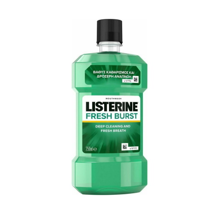 Listerine Fresh Burst Στοματικό Διάλυμα για Προστασία απο την Πλάκα 250ml