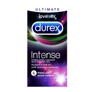 Durex Intense Stimulating Condoms Προφυλακτικό με Διεγερτική Υφή 6 τεμάχια