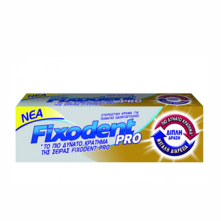 Fixodent Pro Duo Power Στερεωτική Κρέμα Διπλής Δράσης 40gr