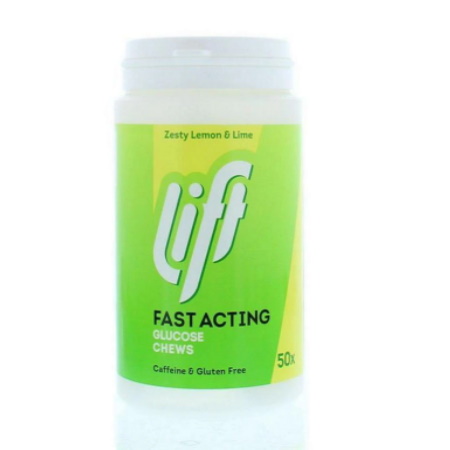 GlucoTabs Fast Acting Clucose Chews Μασώμενες Ταμπλέτες Υπογλυκαιμίας με Γεύση Lemon Lime 50 Τεμάχια