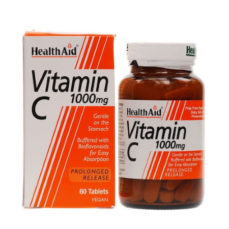 Health Aid Vitamin C 1000mg Prolonged Release Βιταμίνη C Βραδείας Αποδέσμευσης 60 ταμπλέτες