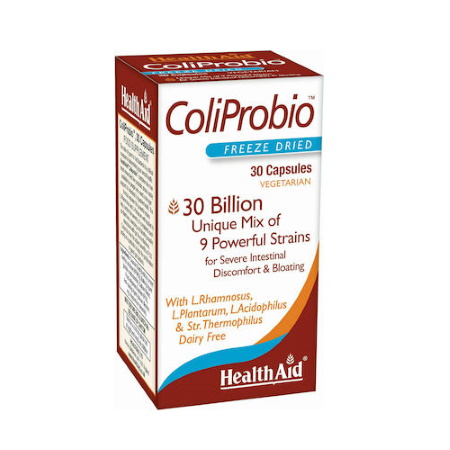 Health Aid ColiProbio 30 Billion Συμπλήρωμα Διατροφής με 30 δις Από 9 Ειδικά Προβιοτικά Στελέχη 30 κάψουλες