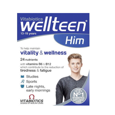 Vitabiotics Wellteen Him Συμπλήρωμα Διατροφής για Εφήβους & Νέους Άντρες 30 Ταμπλέτες
