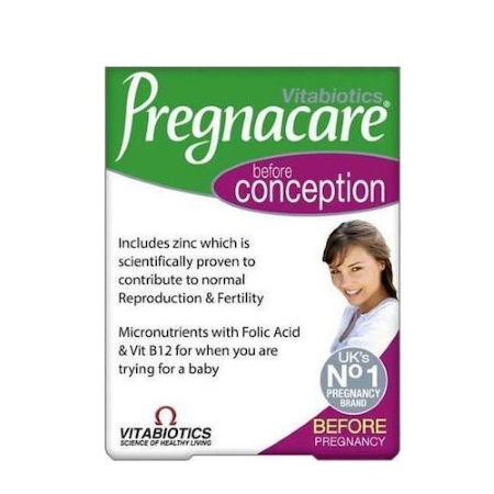 Vitabiotics Pregnacare Before Conception Συμπλήρωμα Διατροφής Κατά την Προκαταρκτική Περίοδο πριν Από την Εγκυμοσύνη 30 ταμπλέτες