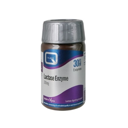 Quest Lactase 200mg Συμπλήρωμα Διατροφής Προβιοτικών 30 Ταμπλέτες