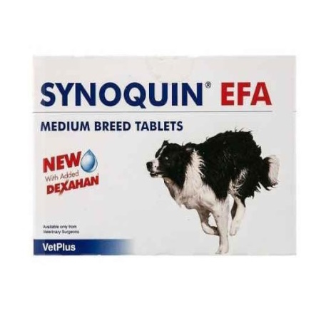 Synoquin Efa Medium Χονδροπροστατευτικό Συμπλήρωμα Διατροφής για Σκυλιά Μεσαίου Μεγέθους 30 ταμπλέτες