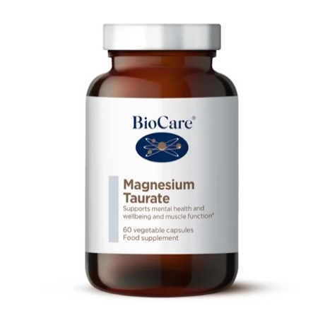 BioCare Magnesium Taurate Συμπλήρωμα Διατροφής Ταυρικού Μαγνησίου 60 Φυτικές Κάψουλες