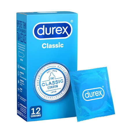 Durex Natural Προφυλακτικό με ήπια λίπανση 12 τεμάχια