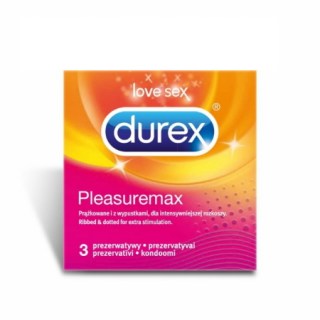 Durex Pleasuremax Προφυλακτικό για Μέγιστη Διέγερση 3 τεμάχια