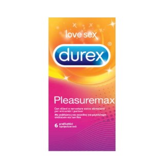 Durex Pleasuremax Προφυλακτικό για Μέγιστη Διέγερση 6 τεμάχια