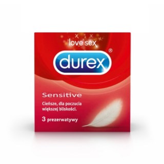 Durex Sensitive Προφυλακτικό Πολύ Λεπτό 3 τεμάχια