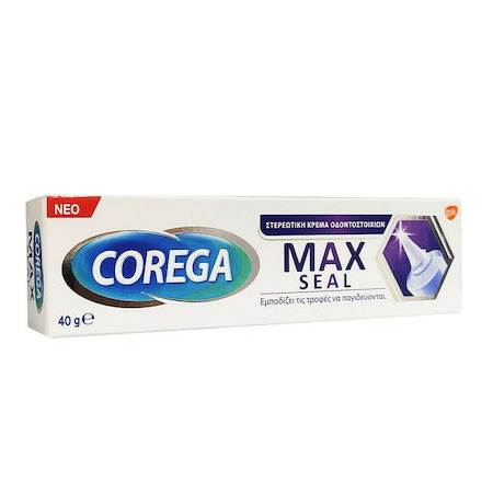 Corega Max Seal Cream Στερεωτική Κρέμα Για Τεχνητές Οδοντοστοιχίες 40gr